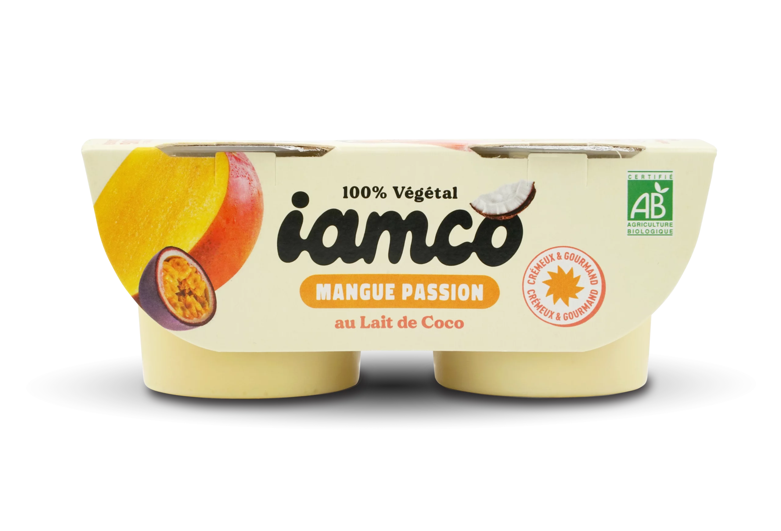 Iamco - Yaourt au lait de coco parfum Mangue passion